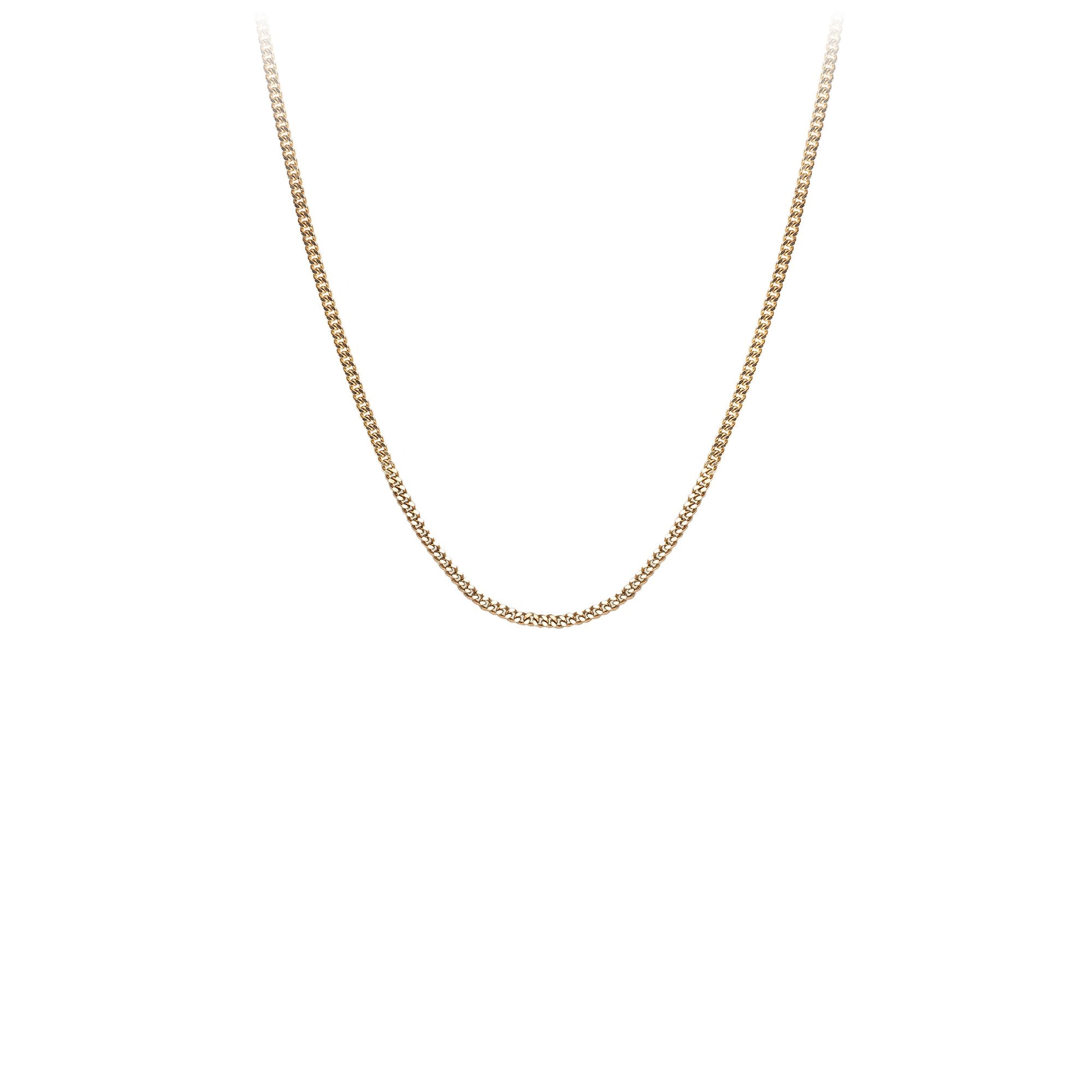 14k Gold Medium Curb Chain - Magpie Jewellery