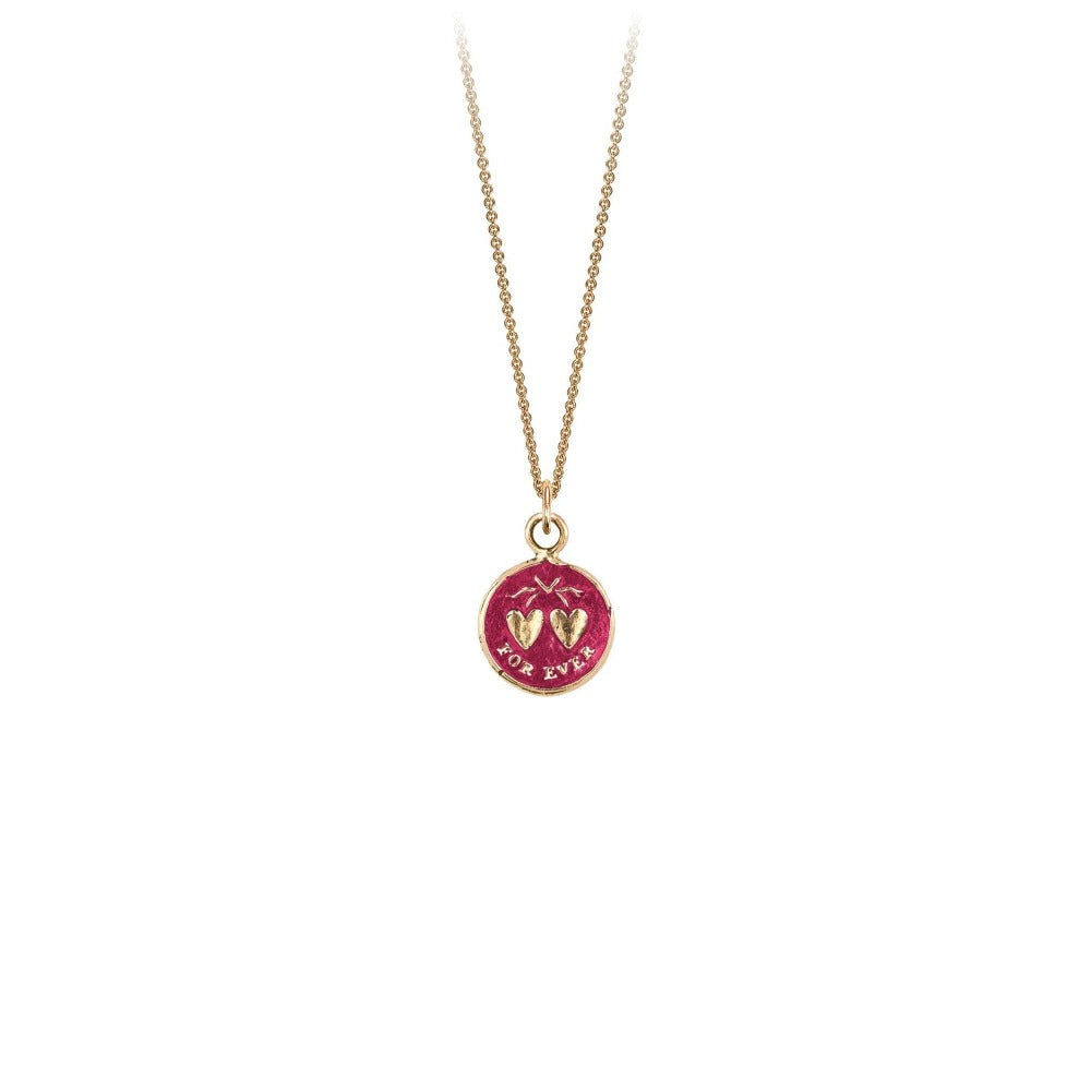 14k Gold Hearts Talisman - True Colours - Magpie Jewellery