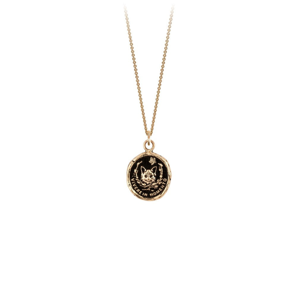 14k Gold Live in the Moment Talisman - Magpie Jewellery