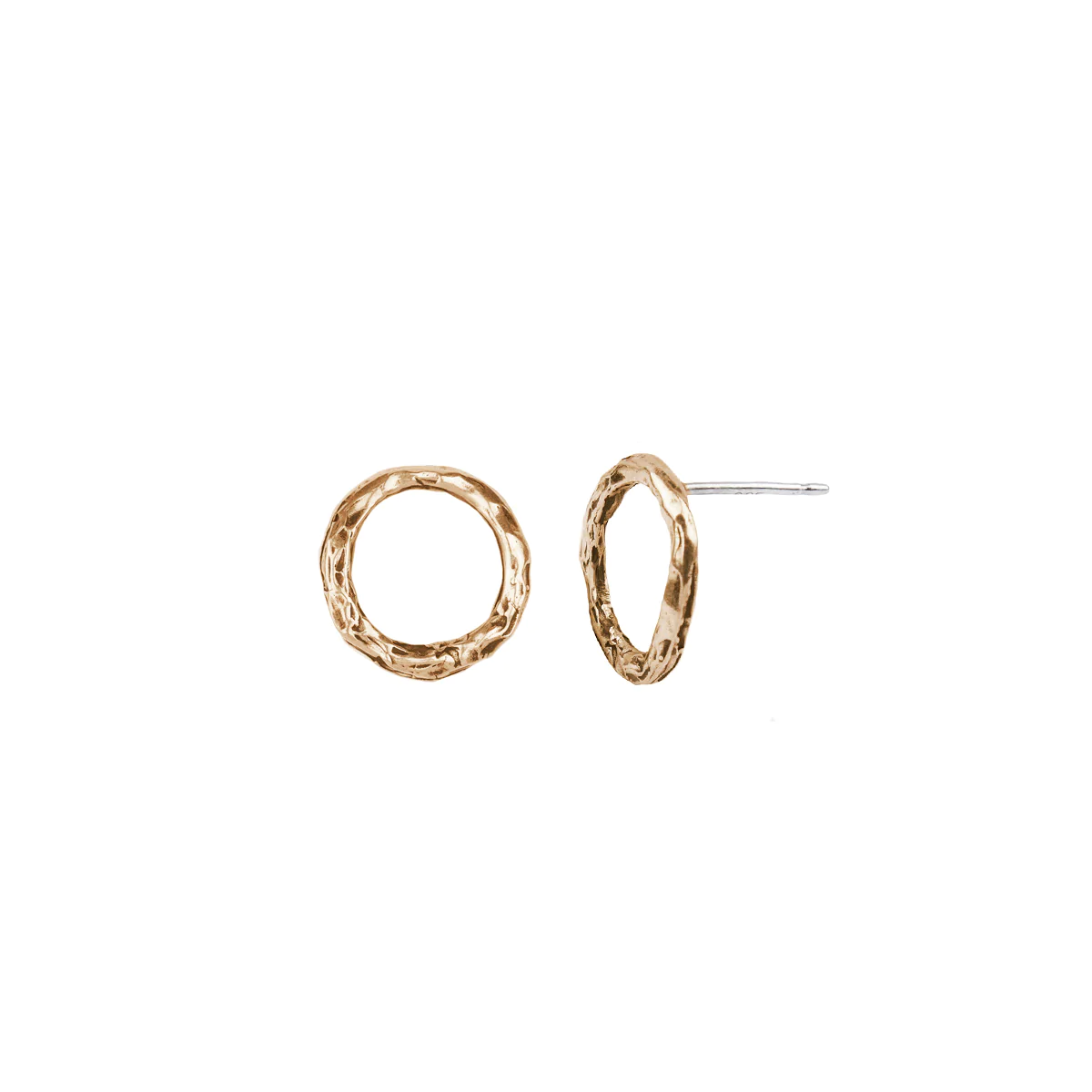 Extra Small Open Circle Studs | Magpie Jewellery 