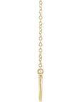 14K Yellow Curved Bar Necklace - Magpie Jewellery