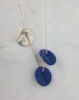 "Eucalyptus" Small Porcelain Triple Pendant - Magpie Jewellery