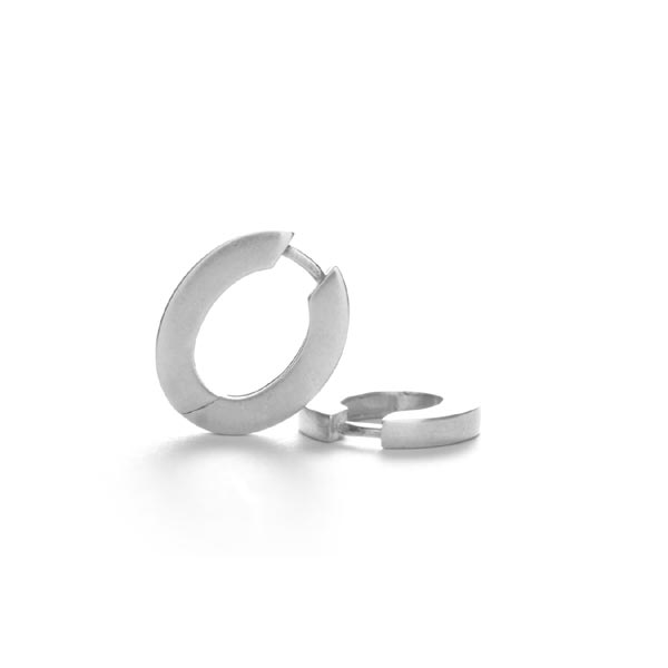 Oval Huggie Hoops - Magpie Jewellery