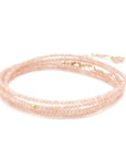 Blush Moonstone Wrap Bracelet - Magpie Jewellery