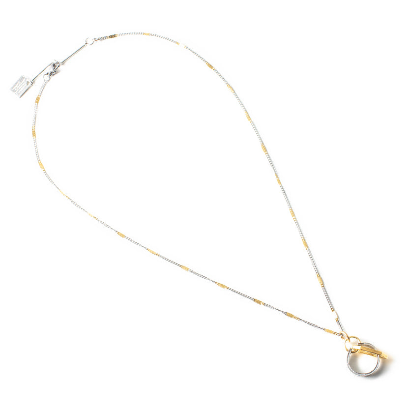 452246 Anne-Marie Chagnon Amsterdam Necklace  Pewter & Gold