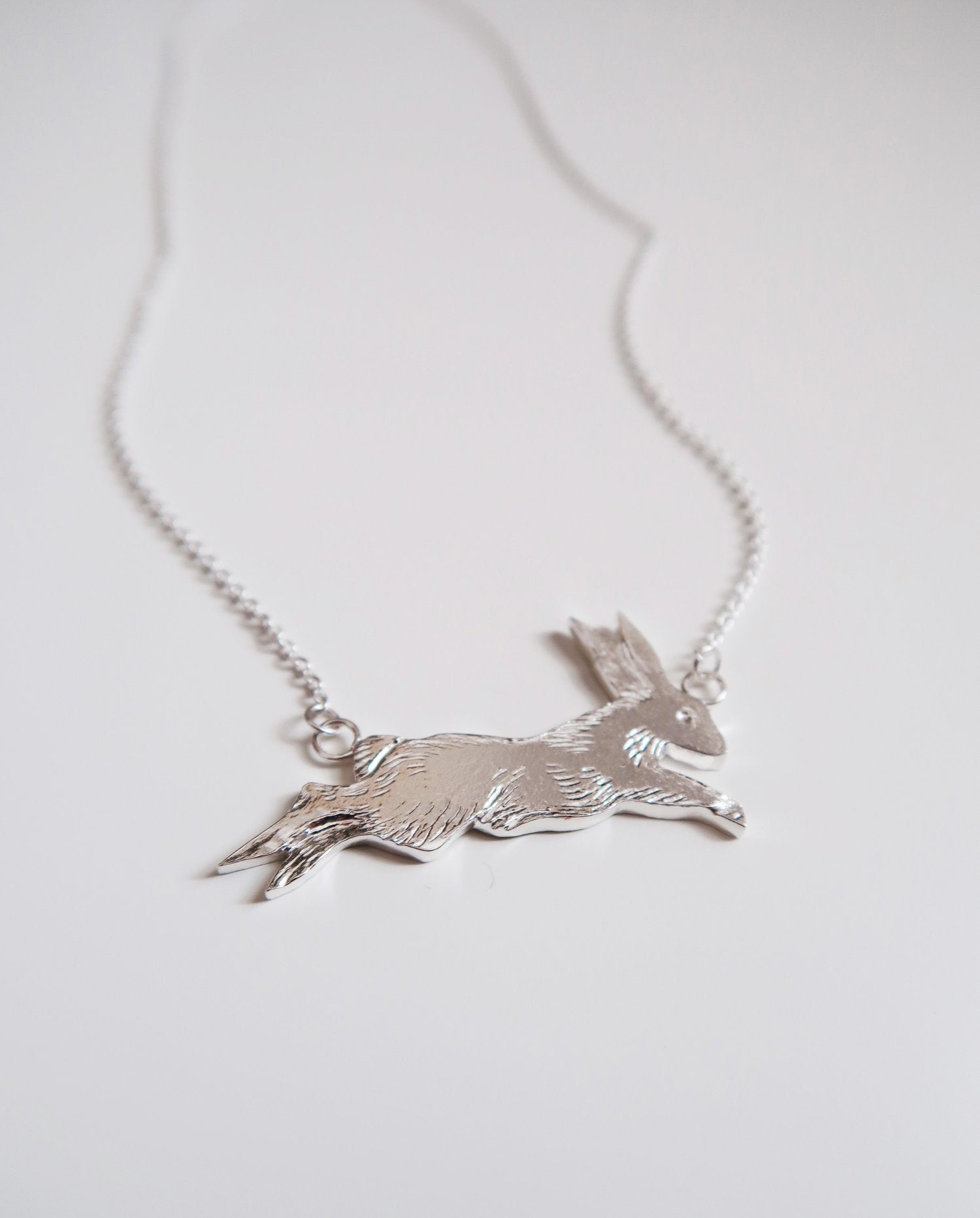 Leaping Rabbit Necklace