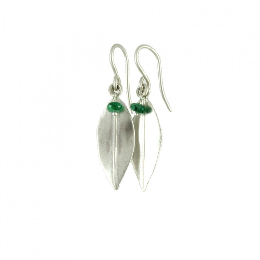 Emerald Leaf Earring - Magpie Jewellery