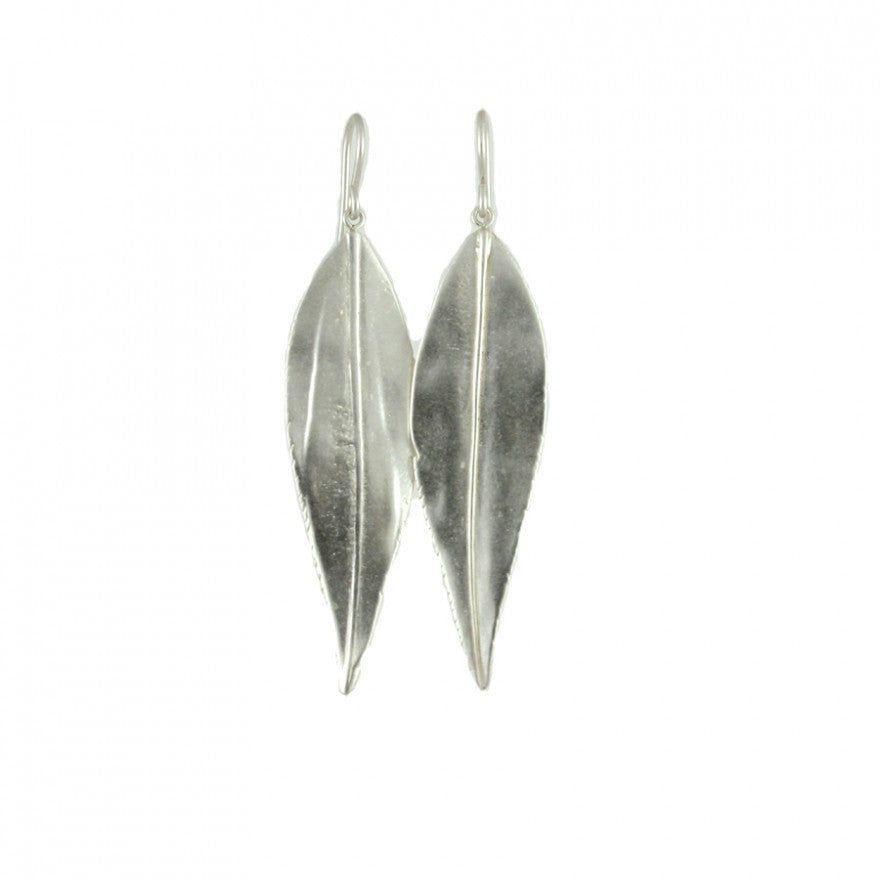 Large Willow Leaf Earrings - Magpie Jewellery