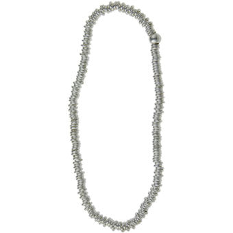 Stretchy Silver Bead Bracelet - Magpie Jewellery