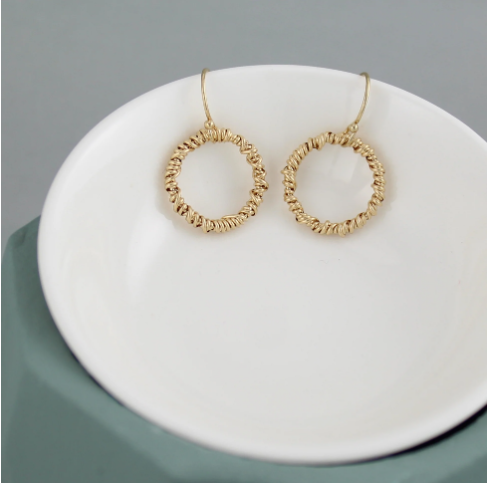 Yellow Gold The Circle Earring | Magpie Jewellery