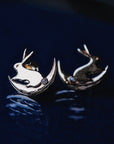 Moon Bunny Earrings - Magpie Jewellery