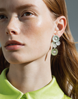 DAISY Green and White Earrings | Magpie Jewellery