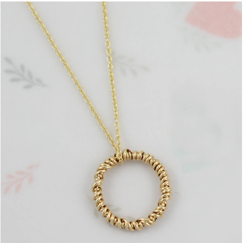 Yellow Gold The Circle Necklace | Magpie Jewellery