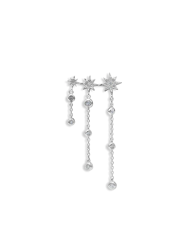 Aztec Trio Diamond Cascade Crawler | Magpie Jewellery