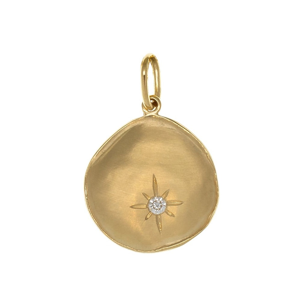 &#39;Luna&#39; Single Star Coin Charm - Magpie Jewellery