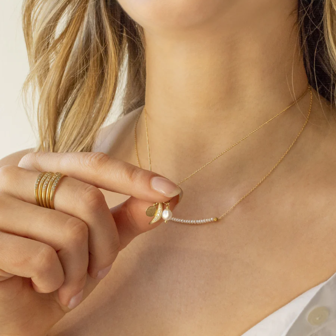 Amazonite Centre Gemstone 'Wrap' Necklace - Magpie Jewellery