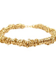 Twist Bracelet - Medium | Magpie Jewellery | Yellow Gold | Detail Shot