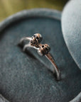 Small Silver Skull Ring - Magpie Jewellery