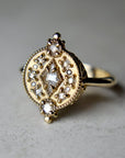 Regiis White Diamond Mini Statement Ring - Magpie Jewellery