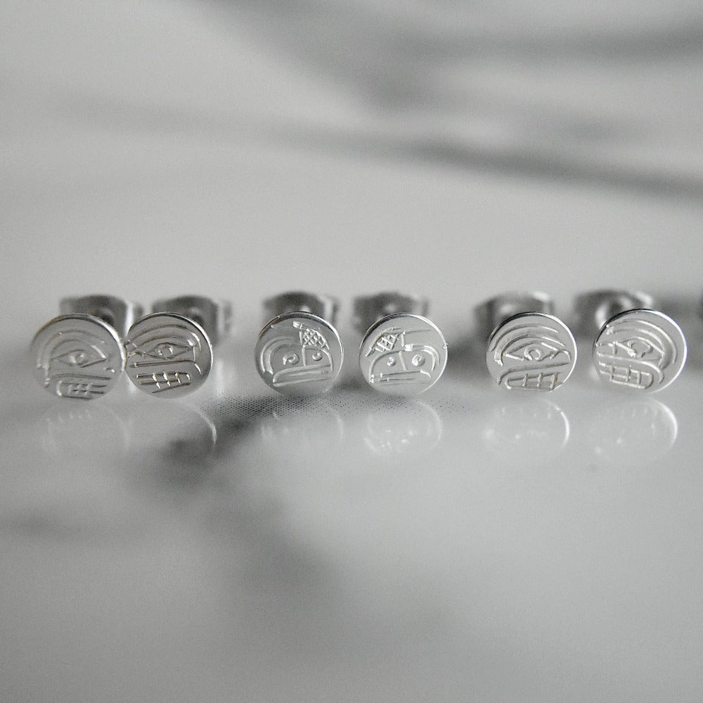 Tiny Totem Studs - Magpie Jewellery