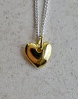 Puffy Heart Necklace - Magpie Jewellery