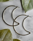 Moon Hoops - Magpie Jewellery