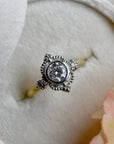 0.53ct Two-Tone Venise Frame Engagement Ring - Magpie Jewellery