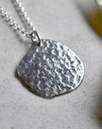 'Concrete' Patterned Pendant Necklace - Magpie Jewellery
