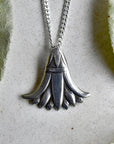 'Egyptian Revival' Die Struck Silver Necklace - Magpie Jewellery