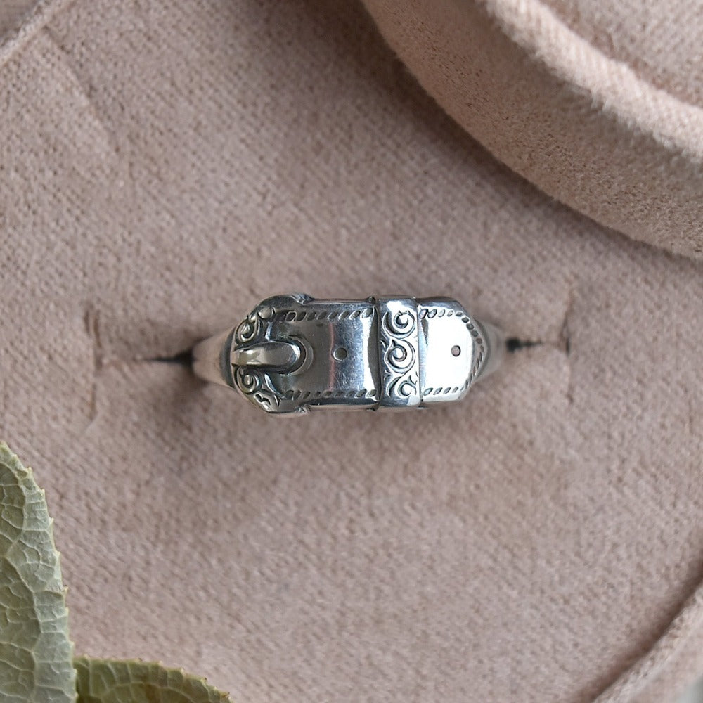 Belt Buckle Ring - Magpie Jewellery