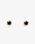 Baby Black Diamond 6 Prong Studs | Magpie Jewellery
