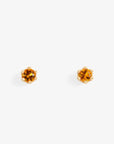 Baby Citrine 6 Prong Studs | Magpie Jewellery