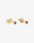 Baby Ruby 6 Prong Studs | Magpie Jewellery