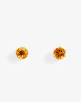 0.2 carat 6 Prong Citrine Studs | Magpie Jewellery