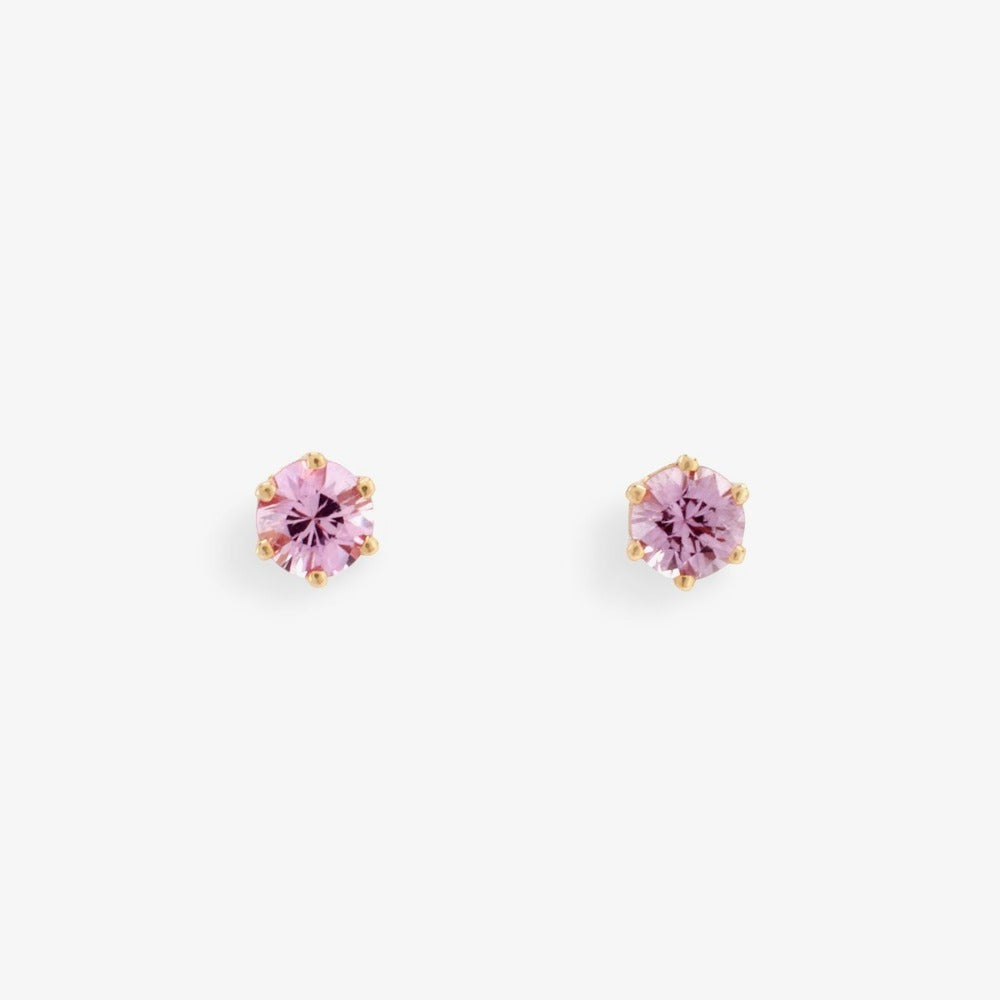 0.2 carat 6 Prong Pink Sapphire Studs | Magpie Jewellery