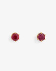0.2 carat 6 Prong Ruby Studs | Magpie Jewellery
