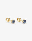 6 Prong Sapphire Stud | Magpie Jewellery