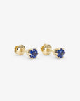 Large 6 Prong Sapphire Studs | Magpie Jewellery
