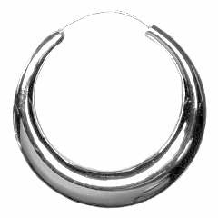 Half Moon Hoop (Medium) - Magpie Jewellery