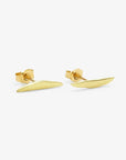 18k Yellow Gold Tail Studs | Magpie Jewellery