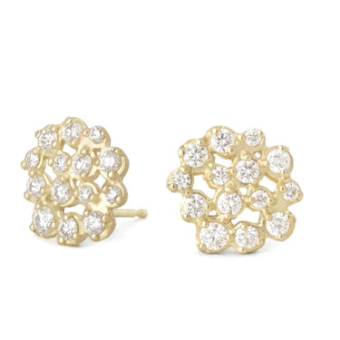 Medium Festival Diamond Stud Earrings - Magpie Jewellery
