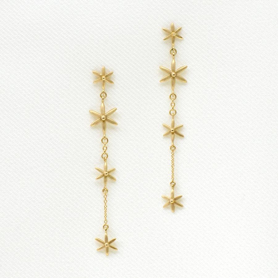 4 Star Dangle Earrings | Magpie Jewellery