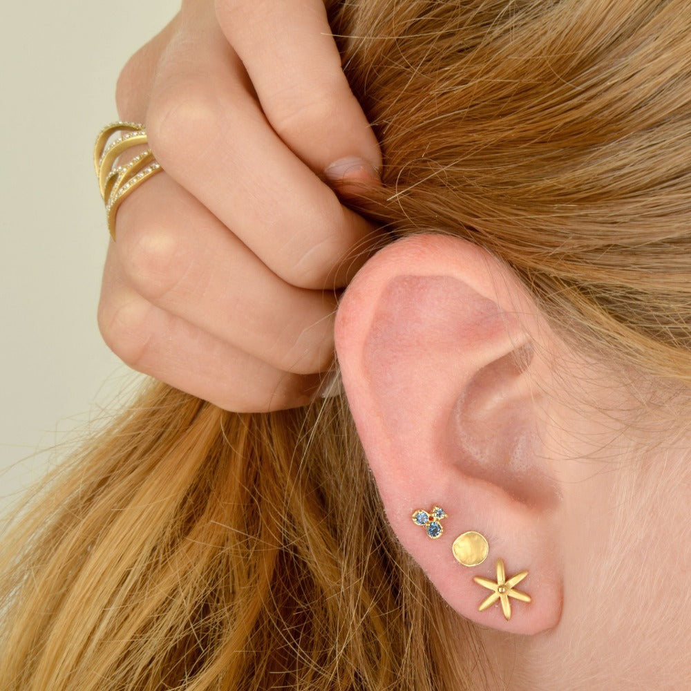 Cluster Trio Stud Earrings - Magpie Jewellery