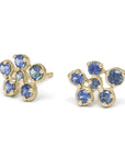Small Flower Cluster Stud Earrings - Magpie Jewellery
