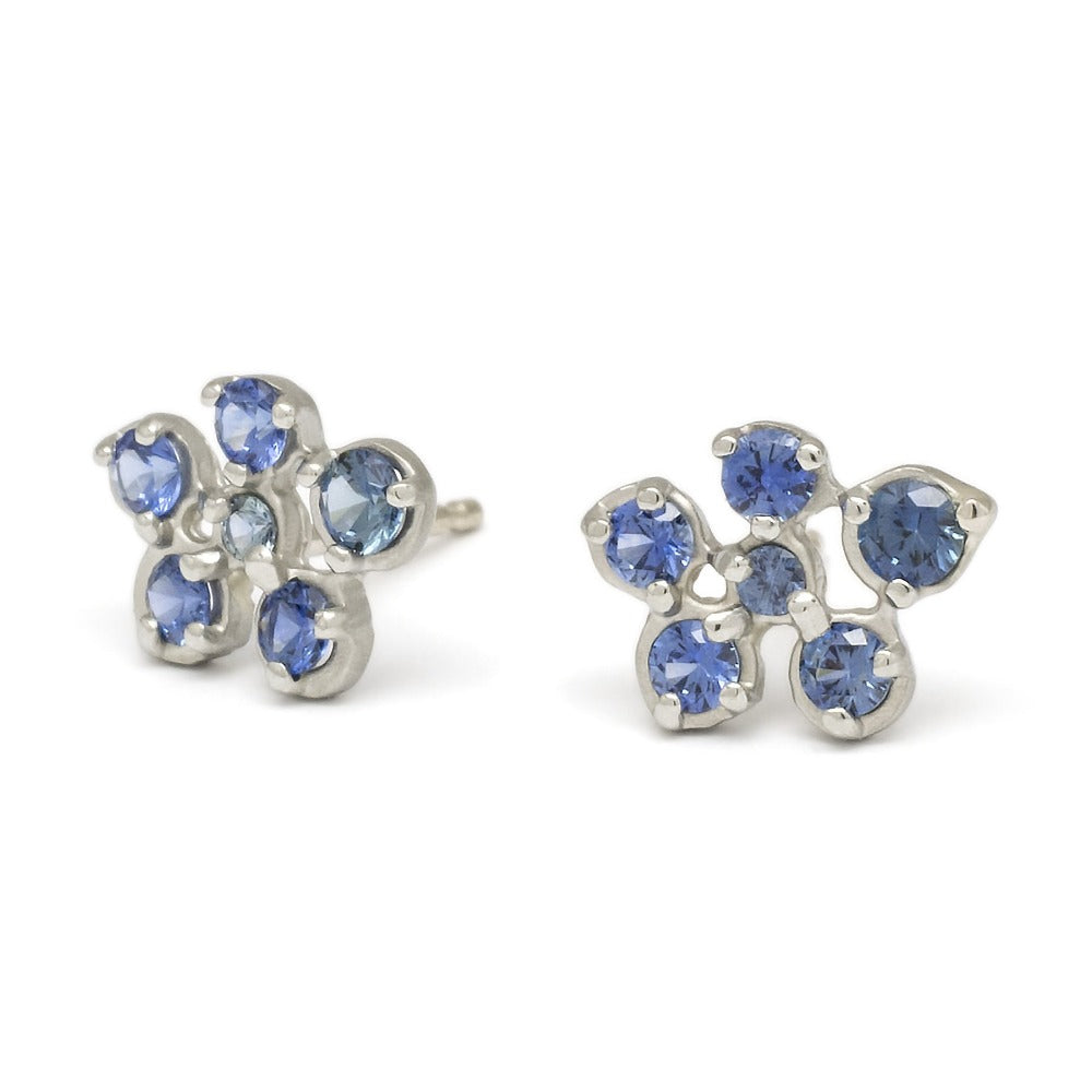Small Flower Cluster Stud Earrings - Magpie Jewellery