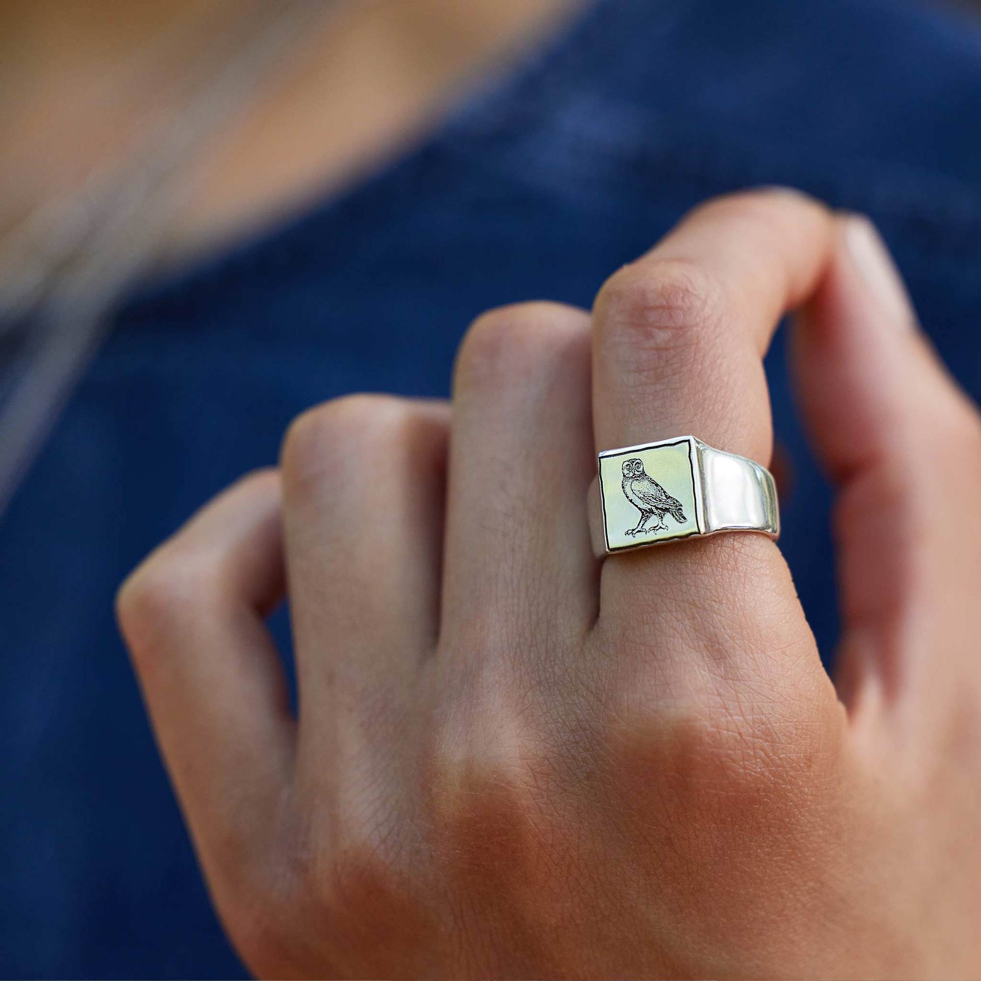 Square Signet Ring - Magpie Jewellery