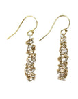 Twist Earring - Small | Magpie Jewellery | Mixed Metals on Yellow Gold Hooks