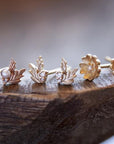 Wood Nymph Faye Diamond Studs - Magpie Jewellery