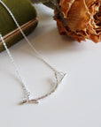 Curved Branch Bar Necklace - Magpie Jewellery