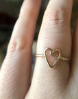 14k Heart Ring - Magpie Jewellery